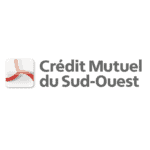 Logo du crédit mutuel du sud-ouest, partenaire financier de Aquifinance.